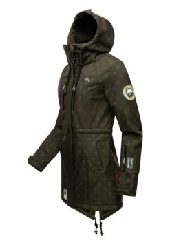 Marikoo ZimtzickeParkaDark Olive W Print Donna Cappotti M5M21U005-N12 -Marikoo Negozio 044f8fce4bb54dceb216ac38a329e0fc