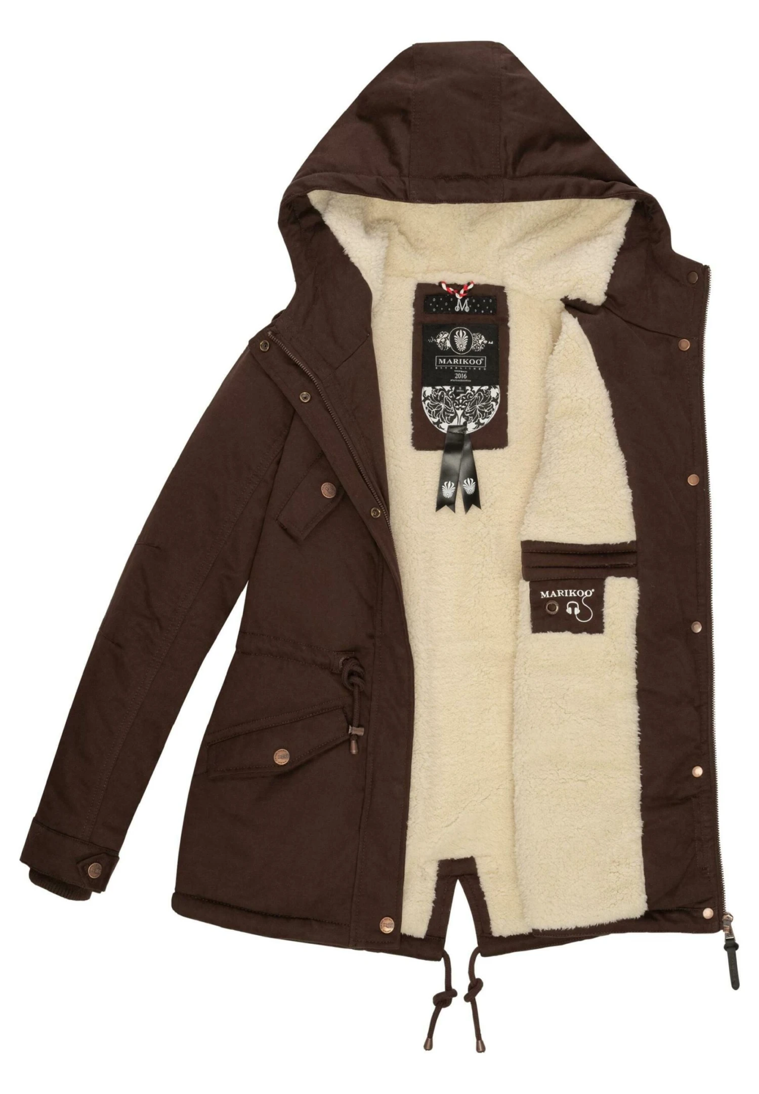 Marikoo Manolya - Cappotto Invernale - Dark Choco 4 Marikoo Manolya - Cappotto Invernale - Dark Choco - immagine 4