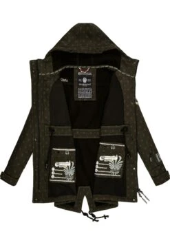 Marikoo ZimtzickeParkaDark Olive W Print Donna Cappotti M5M21U005-N12 -Marikoo Negozio 38c76e6ee23d40f989cc8a1fd07a7ee2