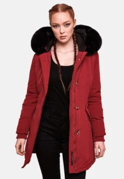 Marikoo KarmaaCappotto InvernaleBlood Red With Black Fur Donna Cappotti M5M21U00G-G14 -Marikoo Negozio 41df2a7dfbfd4fe7b4f2a26fd17cd566