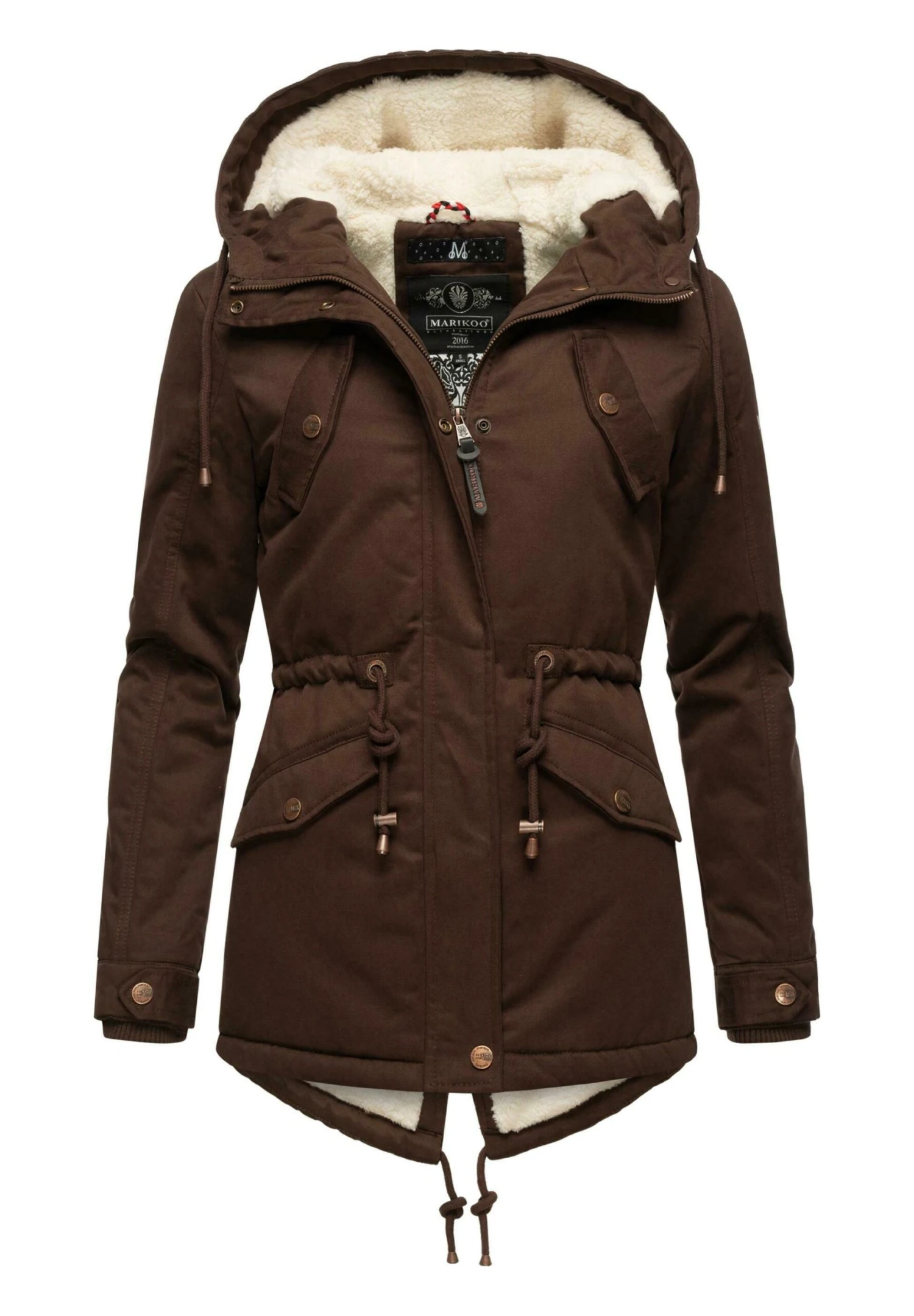 Marikoo Manolya - Cappotto Invernale - Dark Choco 1 Marikoo Manolya - Cappotto Invernale - Dark Choco