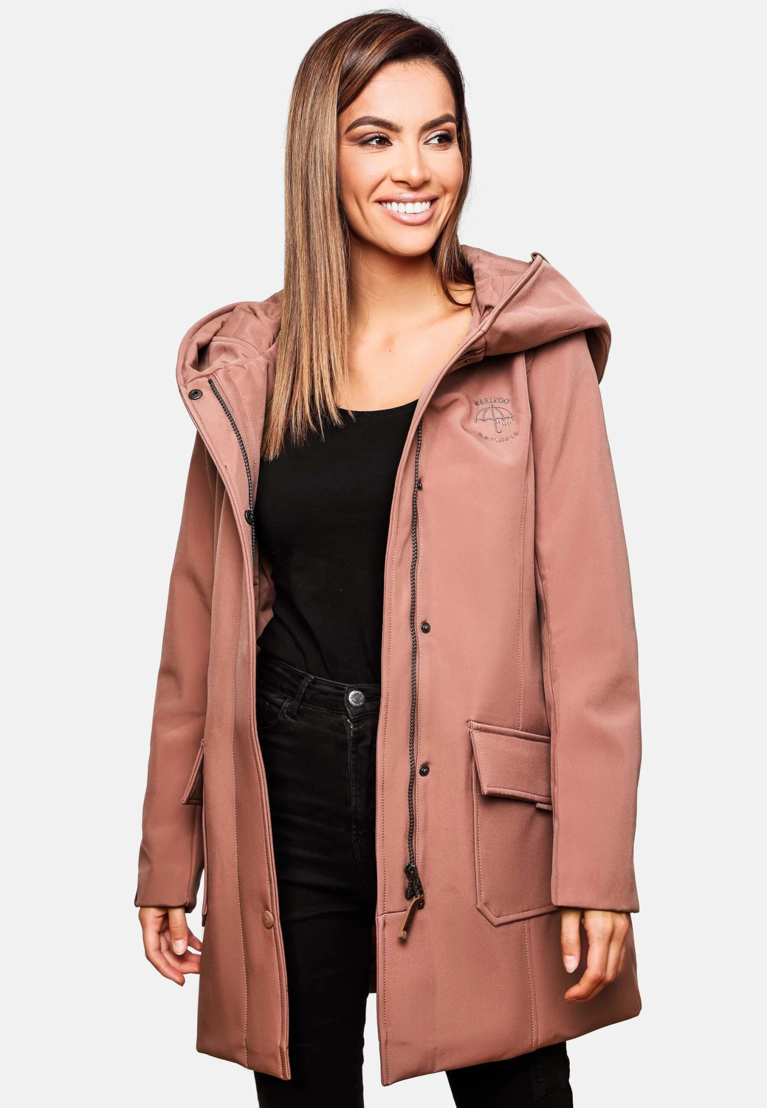 Marikoo MayleenImpermeabileTerracotta Donna Giacche E Blazer M5M21U00V-G13 4 Marikoo MayleenImpermeabileTerracotta Donna Giacche E Blazer M5M21U00V-G13 - immagine 4