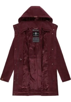 Marikoo Leilaniaa - Cappotto Invernale - Bordeaux Melange -Marikoo Negozio 8861a5fbf2a047d7a81fa87e0306eced