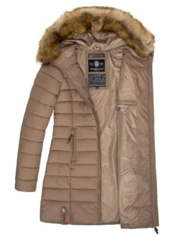 Marikoo SteppCappotto InvernaleTaupe Donna Cappotti M5M21U001-B11 -Marikoo Negozio 9a44a33cf6e347f5965615101201c27b