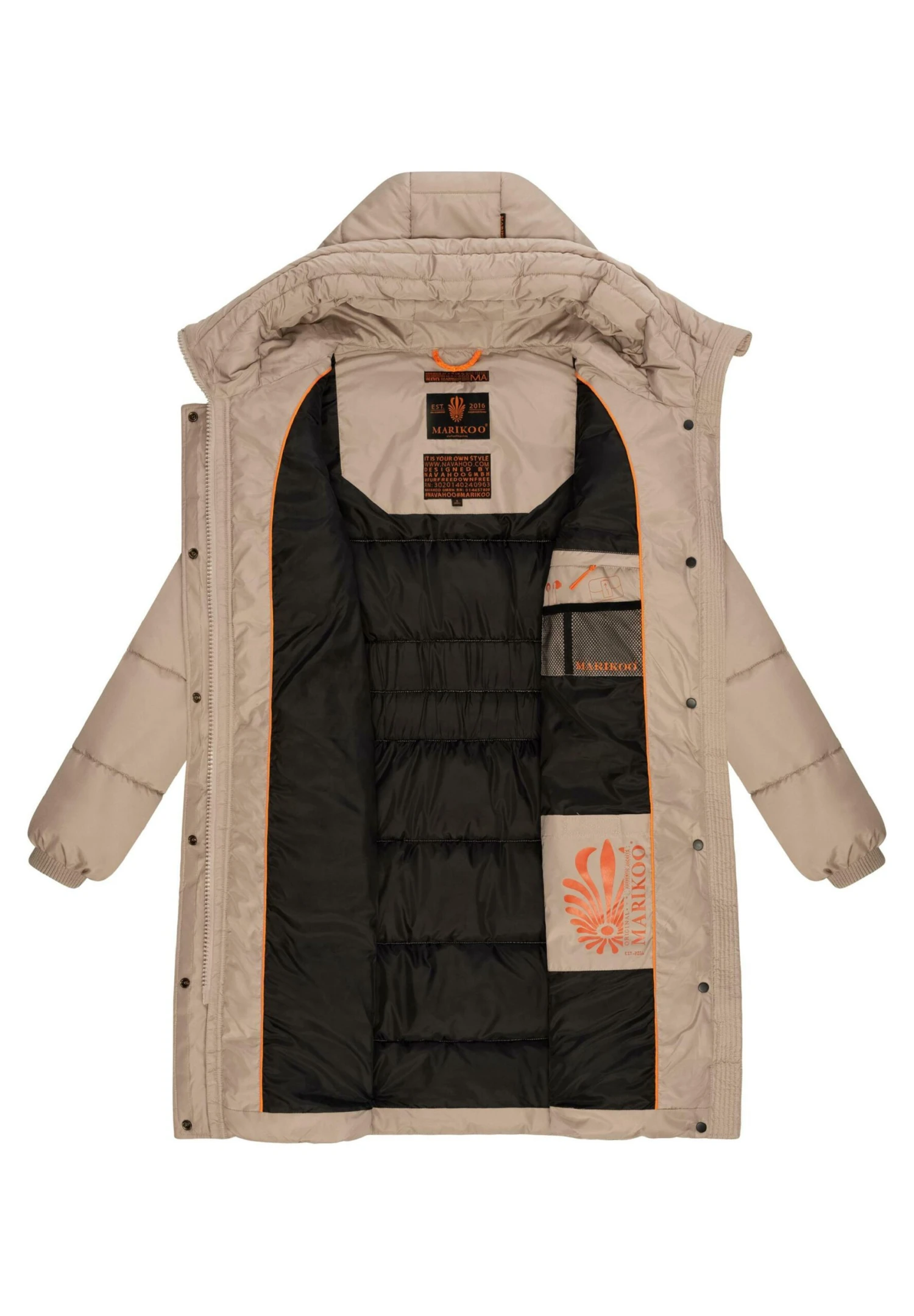 Marikoo YuikooCappotto InvernaleTaupe Donna Cappotti M5M21U01K-B11 8 Marikoo YuikooCappotto InvernaleTaupe Donna Cappotti M5M21U01K-B11 - immagine 8