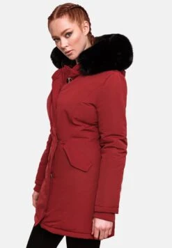 Marikoo KarmaaCappotto InvernaleBlood Red With Black Fur Donna Cappotti M5M21U00G-G14 -Marikoo Negozio fe015afe0ac54cdba7fbee49f4215729